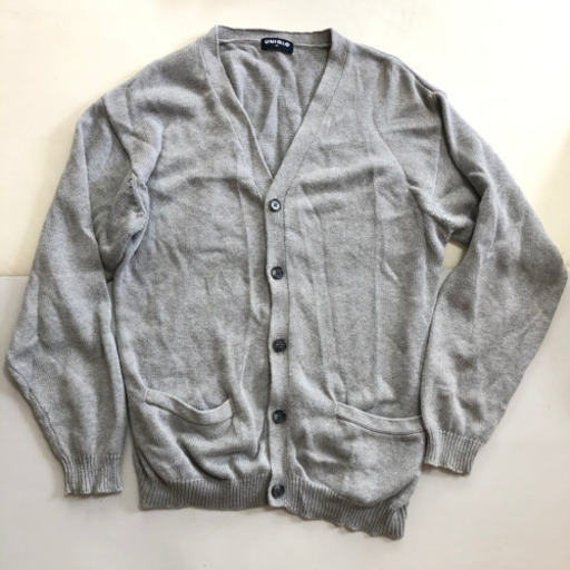 Uniqlo 定価4000円程コットン100 しっかり編みカーディガンユニクロ綿メンズm 学生制服スーツにもグレー みり 稲沢の靴 バッグの中古あげます 譲ります ジモティーで不用品の処分