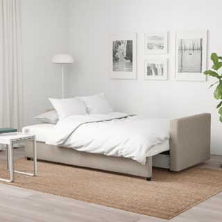 IKEA3人がけソファベッド（ベッドにすればダブルサイズ）