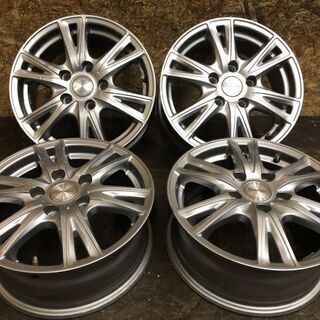 HOT STUFF Exceeder エクシーダー 社外ホイール 15インチ 4本 6J5HPCD114.3+50 アイシス ヴォクシー等 (VHM150) クレジットカード QR決済可能