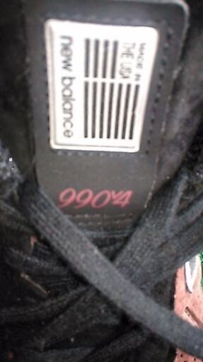 ニューバランスU.S.A.製 990v4 赤黒２８・５センチ