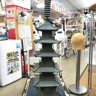(12/25販売 森)鋳物 五重塔