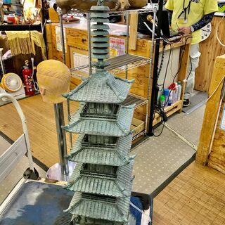 (12/25販売 森)鋳物 五重塔