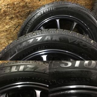 【BS BLIZZAK VRX 215/55R17】スタッドレス【MANARY DupleX 17インチ 7J5HPCD114.3+40】バリ溝 クラウン マークX等　(VTP277) クレジットカード QR決済可能