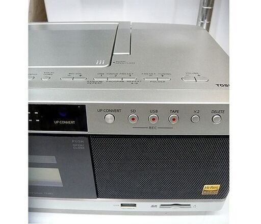 札幌 2019年製 東芝 ハイレゾ対応SD/USB/CDラジオカセットレコーダー TY-AK1 リモコン付 説明書付 本郷通店 札幌 2019年製 東芝 ハイレゾ対応SD/USB/CDラジオカセットレコーダー