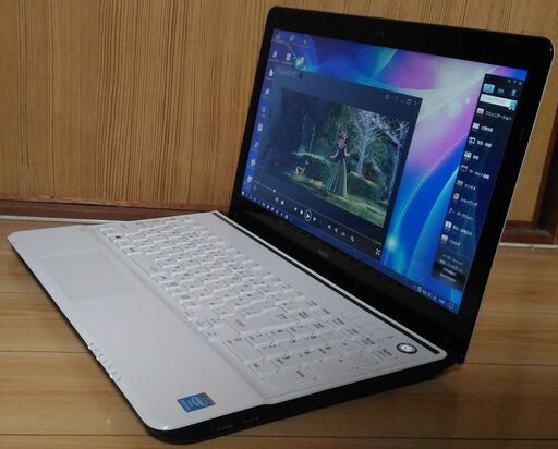 【美品】Windows10 ブルートゥース搭載 NECノートパソコン ワイヤレスマウスプレゼント中 (15.6型 Ivy Bridge Pentium PowerDVD)