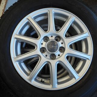 美品！16インチアルミホイールKIZUNA まだ溝のあるスタッドレスタイヤ付き 195/65R15 美品！16インチアルミホイールKIZUNA まだ溝のあるスタッドレスタイヤ