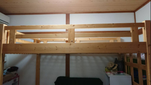 木製ロフトベッド お値下げしました