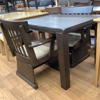 協立工芸 ダイニングコタツ3点セット売ります！ - ダイニングセット 