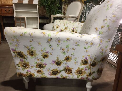花柄2人掛けソファ - 2人掛けソファ 