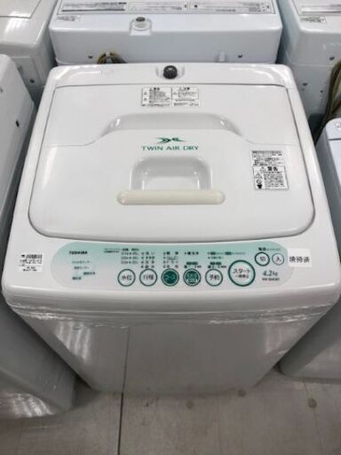 6ヶ月動作保証付　TOSHIBA　全自動洗濯機　4.2kg　2010年製【トレファク南柏店】