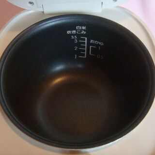 3合炊きマイコン炊飯ジャー 炊飯器 2017年製  CCP(BONABONA) BK-R60-WH 中古 - 家電