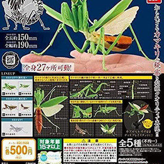 昆虫　フィギュア　カマキリ　ガチャ　茶色