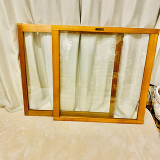 【ネット決済】古材　ガラス窓　ディスプレイ