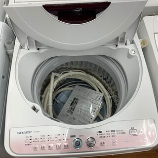 シャープ 6.0㎏全自動洗濯機 2012年製 ES-GE60L 【公式通販】