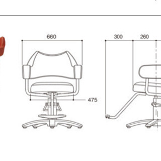 1台完売【中古】セット椅子　スタイリングチェア　タカラベルモント　『ナミ　(nami) 』ブラウン