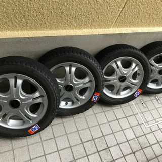 軽自動車用155R／65R 14スタッドレスタイヤアルミ4本セット