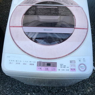 送料無料！2017年製　ES-GV8A-P 　全自動洗濯機