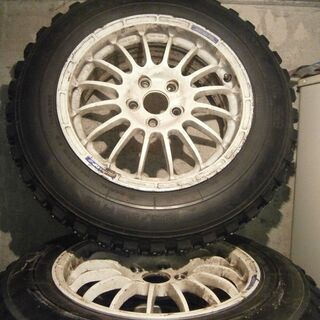 値下げ　15インチ 最強フルピン 195/65Ｒ15・競技用鍛造軽量アルミ4本セット