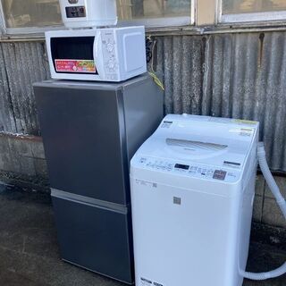 家電4点セット,シャープ,ES-T5E5-KW,洗濯機,2018...