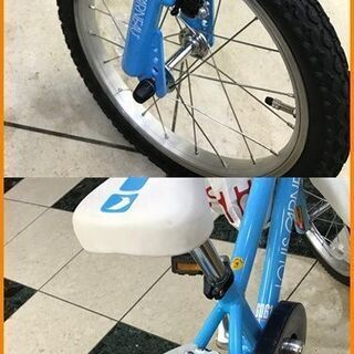 引取限定】ルイガノ 自転車 青 ブルー 水色 こども用 16インチ 補助