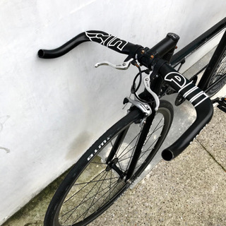 【難あり】ピストバイク　自転車　黒