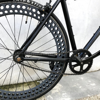 【難あり】ピストバイク　自転車　黒
