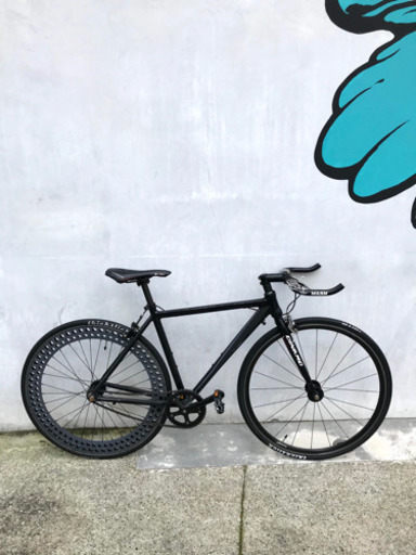 【難あり】ピストバイク　自転車　黒
