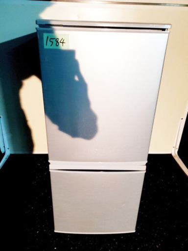 ✨高年式✨1584番 シャープ✨ノンフロン冷凍冷蔵庫✨SJ-D14C-S‼️