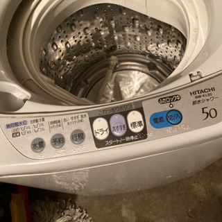 洗濯機　2002年　日立　NW-KL50型　排水管短い