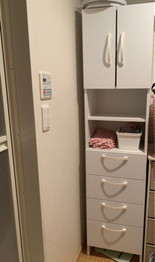 決まりました ランドリーラック タオル収納 収納棚 洗面所 脱衣所 なあ 東郷の家具の中古あげます 譲ります ジモティーで不用品の処分