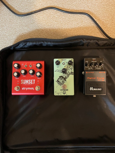 strymon sunset 、warlus audio voyager、boss mt-2wのセットです。
