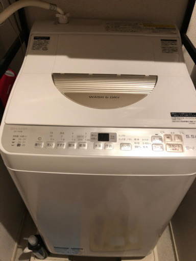 洗濯機5.5kg SHARP ES-TX5B-N【2018年型】