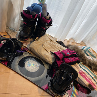 スノーボード一式　レディース　スキーウエア　カバーなし