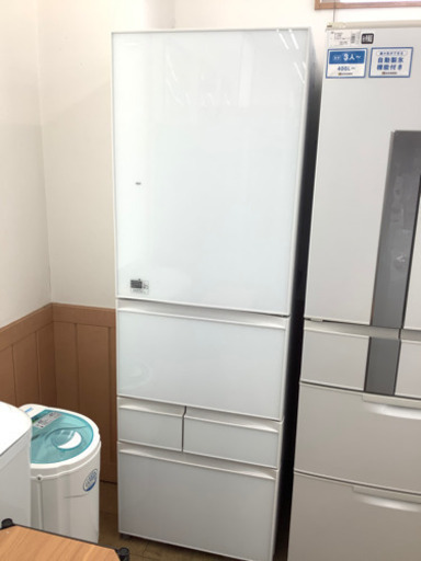 【ワンタッチで扉オープン‼︎】ホームキー・自動製氷付　TOSHIBA 5ドア冷蔵庫
