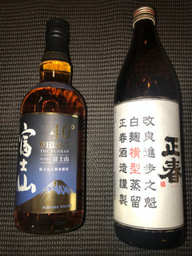 2本「ウィスキー・焼酎」（バラ売り要相談）