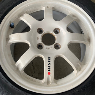 タイヤ、ホイール 4H 15インチ RAYS NISMO アルミブリヂストンタイヤ 