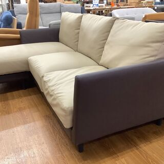 2人掛けソファー ベージュ×ブラウン【トレファク 川越店】 | www ...