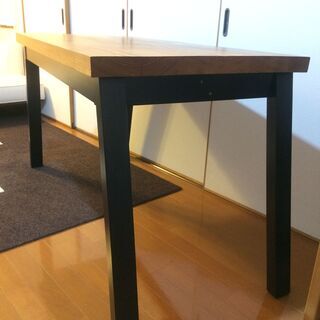 無垢材天板テーブル　幅125cm