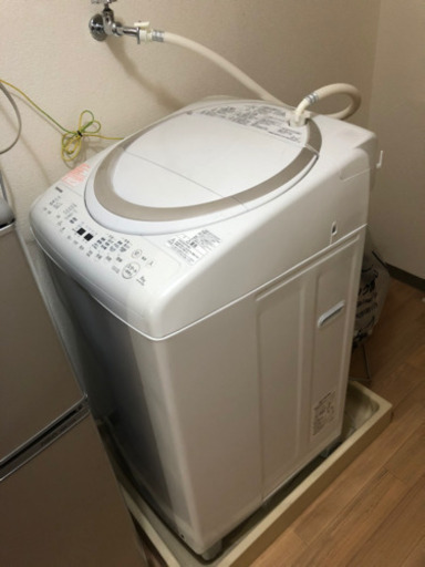 東芝 タテ型洗濯乾燥機 グランホワイト AW-8V5(W)