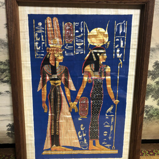 【ネット決済】(取引済み)エジプト　パピルス画　