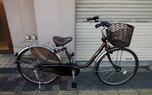 (本体のみ)Panasonic ViVi 26吋電動アシスト自転車(ブラウン)