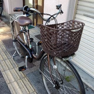 本体のみ)Panasonic ViVi 26吋電動アシスト自転車(ブラウン)
