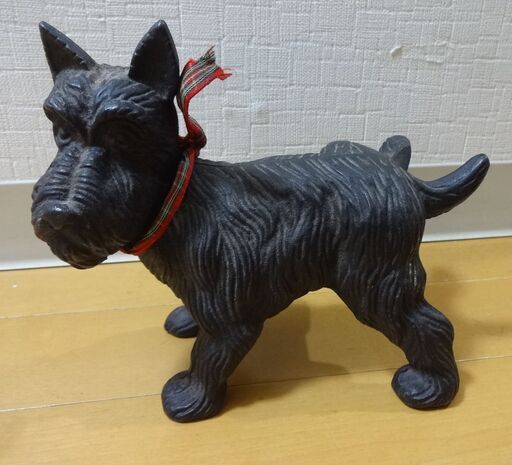 犬の置物 金属製 スチール 置き物 インテリア オブジェ シルバー ドッグ いぬ イヌ ドック エール 大阪の生活雑貨の中古あげます 譲ります ジモティーで不用品の処分