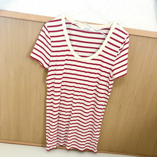 MOUSSY ボーダー Tシャツ カットソー トップス 0 1 ...