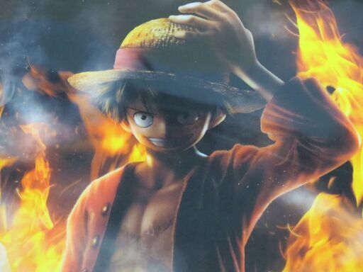ワンピース モンキー D ルフィクリアポスター 青サク 河辺のおもちゃの中古あげます 譲ります ジモティーで不用品の処分