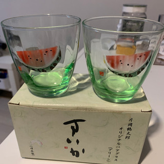 片岡鶴太郎 オリジナルペアグラス
