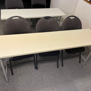 折り畳み会議用テーブル オフィス、事務所用 複数台有り