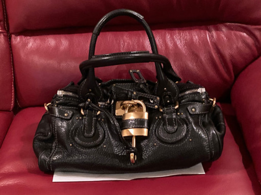 美品☆Chloe パディントン　レザー　ハンド＆ショルダーバッグ　パドロック付き