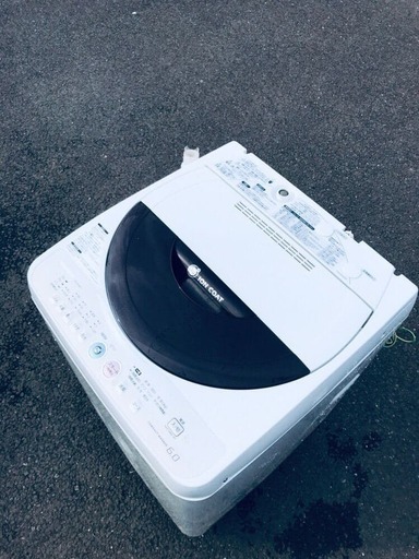 EJ1553番 SHARP✨全自動電気洗濯機✨ES-GE60K-T‼️