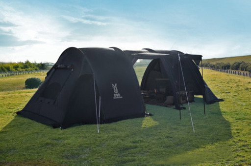 DODカマボコテント2 ブラック カマボコシールド・インナーマット等付属品あり カマボコテント2 ブラック マット シート シールド 付